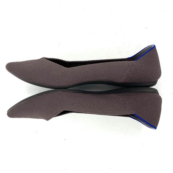 Rothy's Gray Blue The Point Pointed Toe Fabric Casual Ballet Flats (7.5) - Picture 5 of 9
